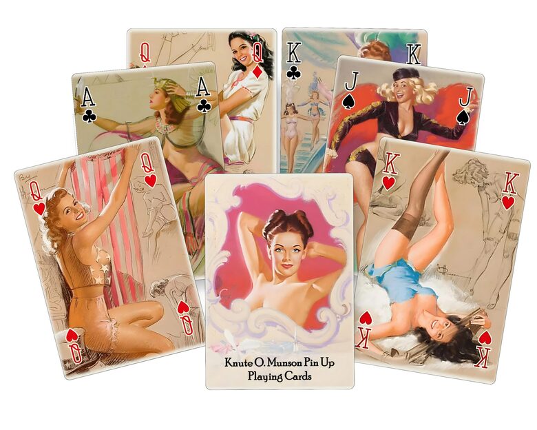Munson Pin Up Poker cards